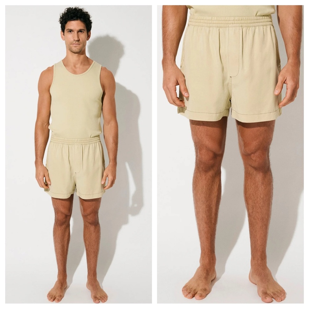 CDLP Over Dye Pool Shorts in Lemongrass